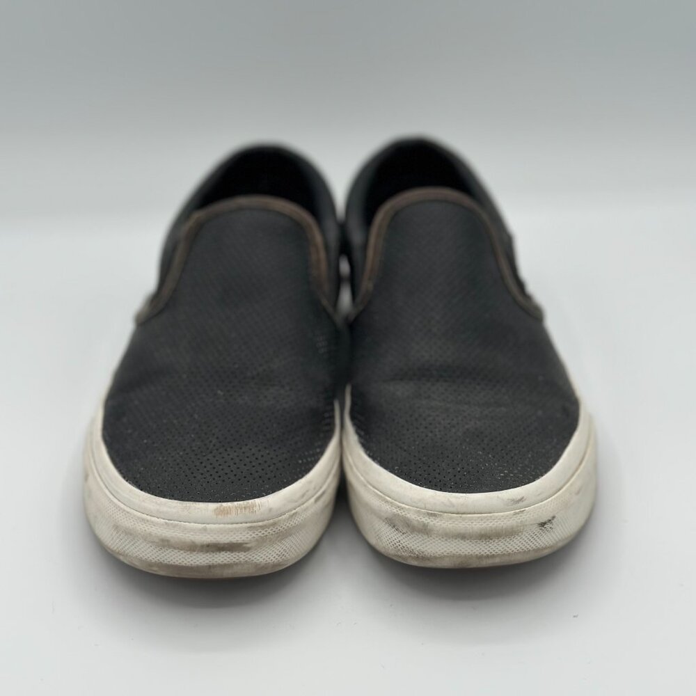 Vans Classic Slip-On – Black Perforated Leather – Women’s Size 5.5 - Picture 6 of 7